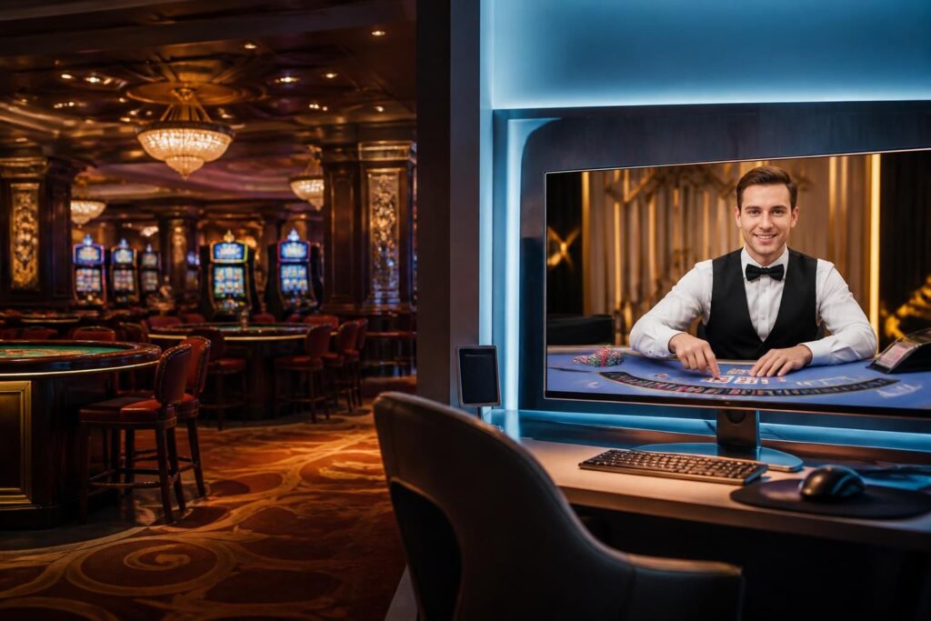 explorez les nombreux avantages du live casino, offrant une expérience immersive et interactive bien plus captivante que les casinos traditionnels.